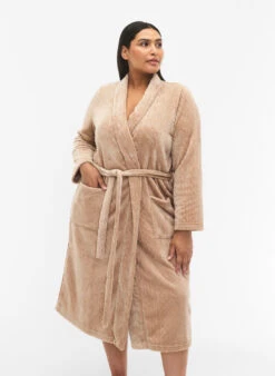 Zizzi Dressing Gown With Pockets