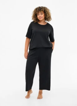 Zizzi 7/8 Modal Mix Pants With Pockets