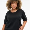 Zizzi T-shirt In Modal Mix -Chic Soldes M70055F 0199 ModelFront