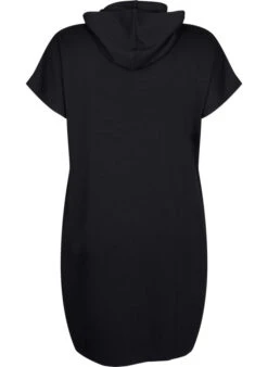Zizzi Short Sleeve Sweat Dress In Modal Mix -Chic Soldes M70055G 0199 Back