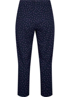 Zizzi Cotton Pyjamas Pants With Print -Chic Soldes M70061B 1496 Back