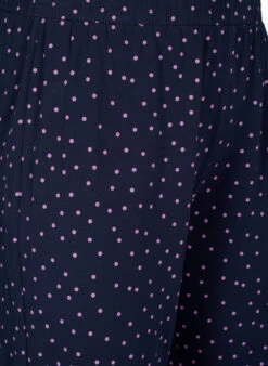 Zizzi Cotton Pyjamas Pants With Print -Chic Soldes M70061B 1496 Details1