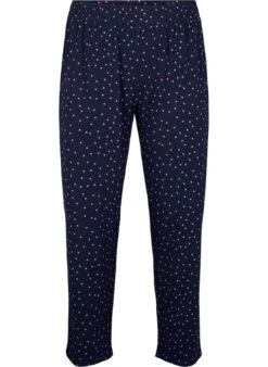 Zizzi Cotton Pyjamas Pants With Print -Chic Soldes M70061B 1496 Front