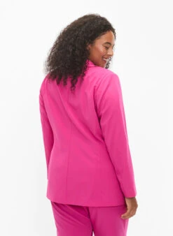 Zizzi Classic Blazer With Pockets -Chic Soldes M90000C 0750 ModelBack