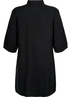 Zizzi Long Shirt With 3/4 Sleeves In Lyocell (TENCEL™) -Chic Soldes M90005A 0199 Back