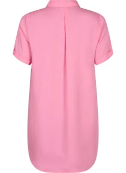 Zizzi Short-sleeved Tunic In Lyocell (TENCEL™) 12 Zizzi Short-sleeved Tunic In Lyocell (TENCEL™) -Chic Soldes M90005C 0964 Back