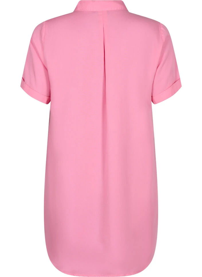 Zizzi Short-sleeved Tunic In Lyocell (TENCEL™) 7 Zizzi Short-sleeved Tunic In Lyocell (TENCEL™) – Image 5