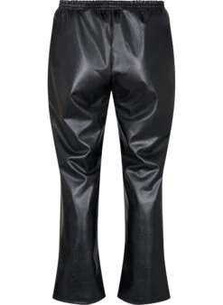 Zizzi Faux Leather Trousers With Pockets -Chic Soldes M90023C 0199 Back