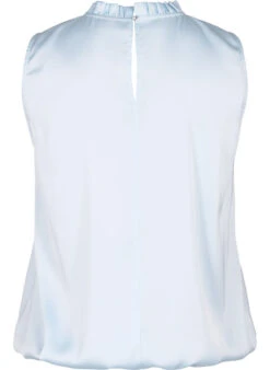 Zizzi Halterneck Party Top In Satin -Chic Soldes M90052A 0303 Back