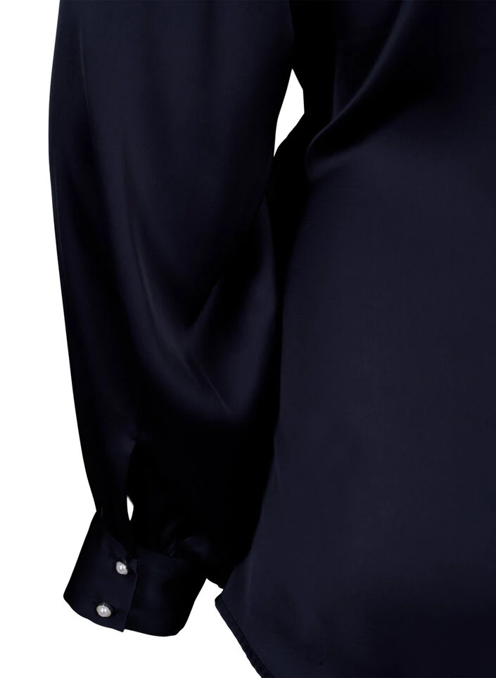 Zizzi Satin Party Blouse With Wrap 10 Zizzi Satin Party Blouse With Wrap – Image 8