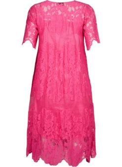 Zizzi Lace Dress With Short Sleeves -Chic Soldes M90066A 0308 Back