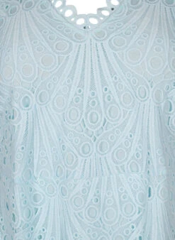 Zizzi Crochet Dress With Short Sleeves -Chic Soldes M90071A 0303 Details1