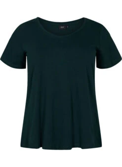 Zizzi Basic Plain Cotton T-shirt -Chic Soldes N00010D 0906 Front