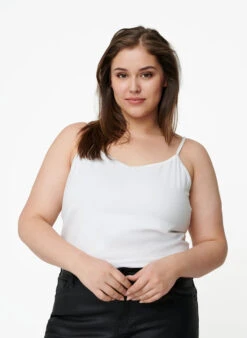 Zizzi Basic Cotton Spaghetti Strap Top