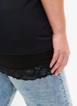 Zizzi 2-pack Top Extender With Lace Trim -Chic Soldes N00010P 0199 ModelDetail2