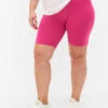 Zizzi Plain-coloured Basic Bike Shorts -Chic Soldes N00011F 1309 ModelFront