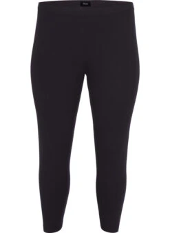 Zizzi Basic 3/4 Leggings In Viscose -Chic Soldes N00011V 0199 Front