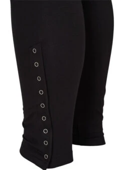 Zizzi Viscose Leggings With Press Studs -Chic Soldes N00011X 0199 Details2