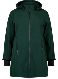 Zizzi Softshell Jacket With Detachable Hood 14 Zizzi Softshell Jacket With Detachable Hood -Chic Soldes N99441A 0906 Front
