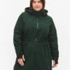 Zizzi Softshell Jacket With Detachable Hood -Chic Soldes N99441A 0906 ModelFront