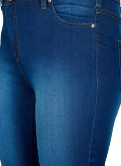 Zizzi High Waisted Amy Capri Jeans With Super Slim Fit -Chic Soldes O10305H 1050 Details1
