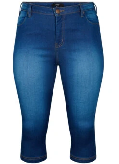 Zizzi High Waisted Amy Capri Jeans With Super Slim Fit -Chic Soldes O10305H 1050 Front