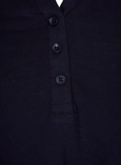 Zizzi Cotton Top With 3/4 Sleeves -Chic Soldes O10573J 1496 Details1