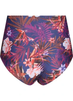 High-waisted Floral Bikini Bottoms -Chic Soldes S00502G 9992 Back