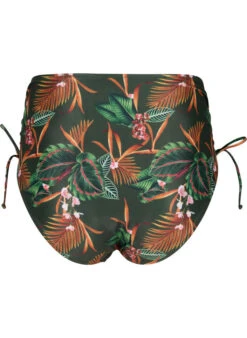 Printed High-waisted Bikini Bottom -Chic Soldes S00508B 9991 Back