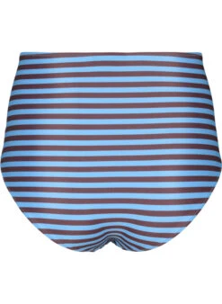 High-waisted Bikini Bottom With Stripes -Chic Soldes S00508E 9998 Back