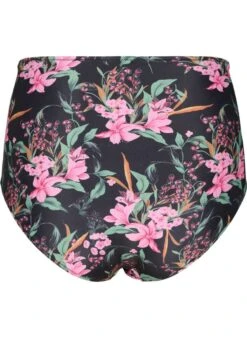 Extra High-waisted Bikini Bottom With Print -Chic Soldes S00514E 9998 Back