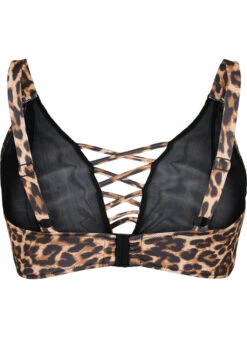 Leopard Print Bikini Bra With Thong Detail -Chic Soldes S00522E 9990 Back
