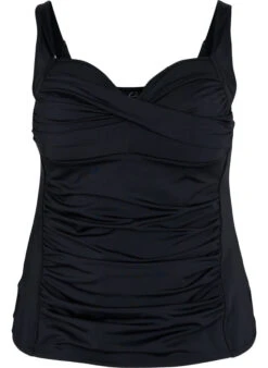 Tankini With A Drape Front -Chic Soldes S00537A 0199 Front