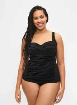 Draped Tankini -Chic Soldes S00537C 0199 ModelFullBody