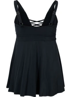 Swimming Dress With String Details 10 Swimming Dress With String Details -Chic Soldes S00575A 0199 Back