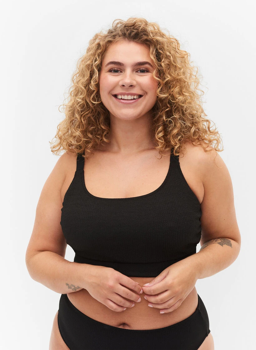 Crepe Texture Bikini Top 3 Crepe Texture Bikini Top