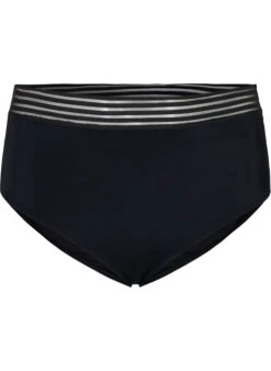 High-waisted Bikini Bottoms With Mesh 9 High-waisted Bikini Bottoms With Mesh -Chic Soldes S00634A 0199 Front