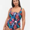 Swimsuit With Print -Chic Soldes S00686A 9991 ModelFront