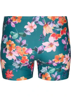 Swim Shorts With Floral Print -Chic Soldes S00686D 9991 Back