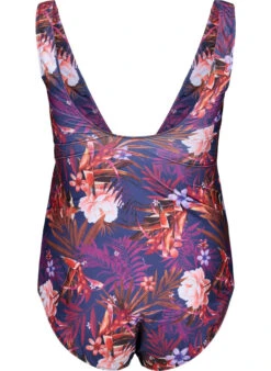 Swimsuit With Floral Print -Chic Soldes S00686E 9994 Back
