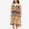 Leopard Printed Beach Dress With Straps