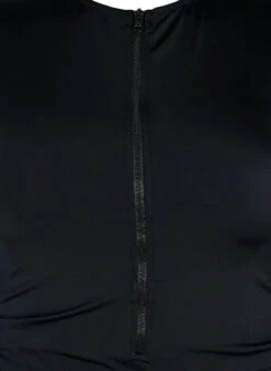 Swimsuit With Zipper And Short Sleeves -Chic Soldes S00732A 0199 Details1