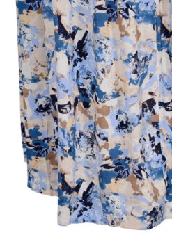 Zizzi Printed Viscose Midi Dress With Long Sleeves 17 Zizzi Printed Viscose Midi Dress With Long Sleeves -Chic Soldes V00035V 8003 Details3