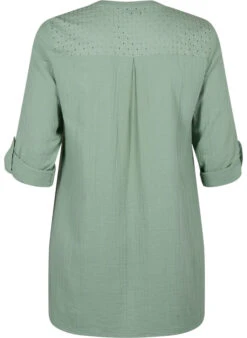 Zizzi Tunic In Cotton With Embroidery Anglaise -Chic Soldes V00037N 1598 Back