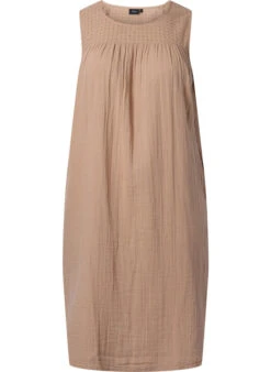 Zizzi Sleeveless Midi Dress In Cotton 12 Zizzi Sleeveless Midi Dress In Cotton -Chic Soldes V00037P 0701 Front