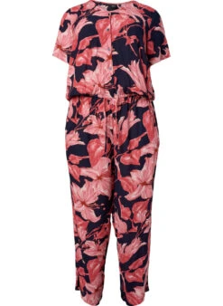 Zizzi Jumpsuit In Viscose With Short Sleeves