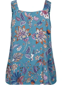 Zizzi Printed Viscose Top With A-shape -Chic Soldes V00040I 9997 Back