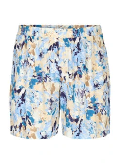 Zizzi Loose-fitting Shorts In Viscose -Chic Soldes V00040L 8003 Front