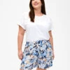 Zizzi Loose-fitting Shorts In Viscose
