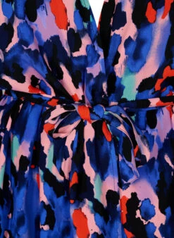 Zizzi Kimono In Viscose With Print -Chic Soldes V00040M 9998 Details1